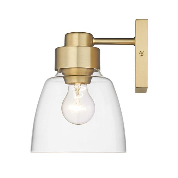Remy Brushed Champagne Bronze with Clear Glass One-Light Wall Sconce, image 4